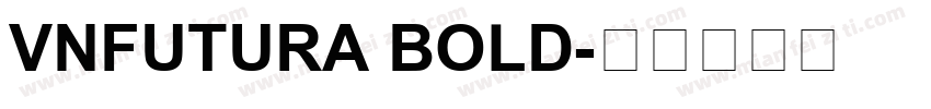 VnFutura Bold字体转换